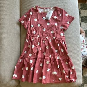 Pink Polka Dot girls dress